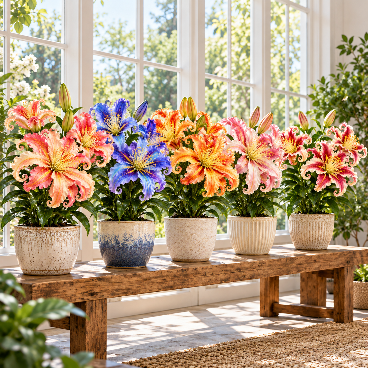 🌸 Fantasy Curl Lily Bulbs – Giant Spiral Blooms for Water & Soil Growing! 💧🌱