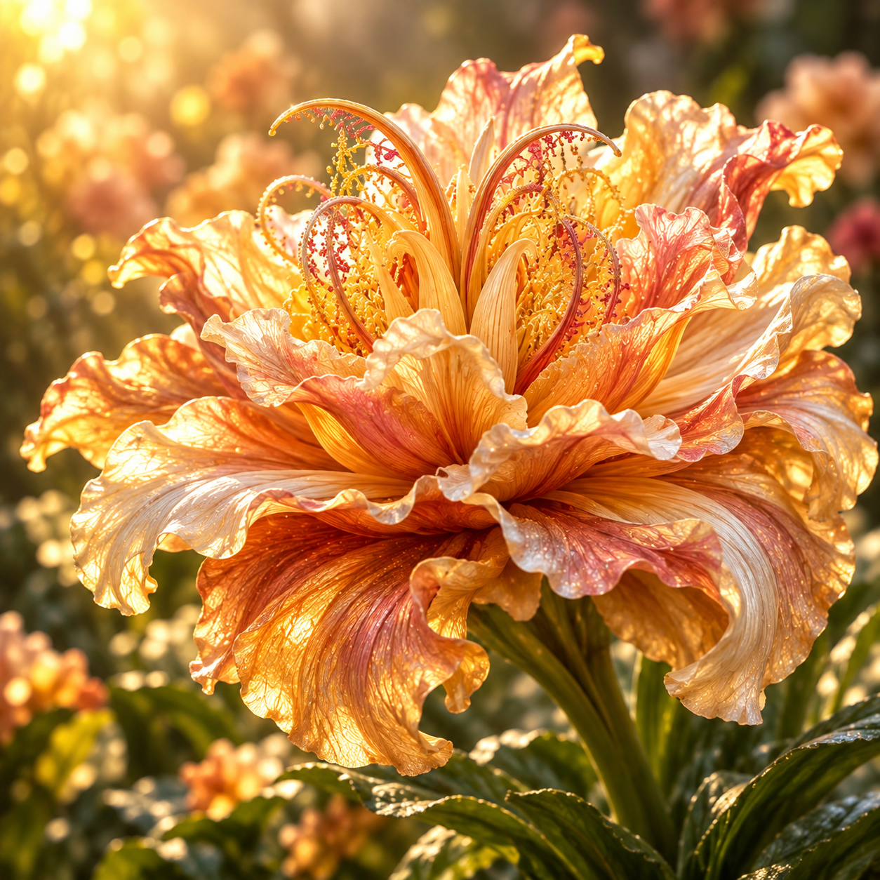 Giant Ram's Horn Lily Bulbs– Giant Double Ruffled Blooms | For Water & Soil Growing