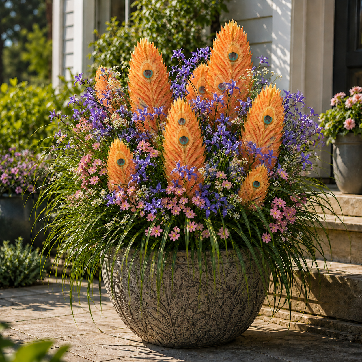 🦚 Rare Peacock Plume Flower Bulbs — Exotic Feather-Like Blooms in Stunning Colors