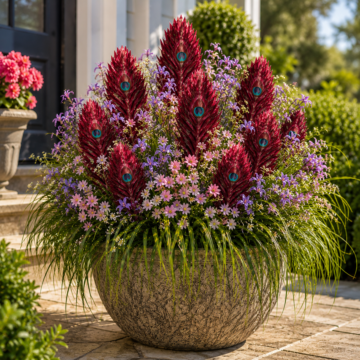 🦚 Rare Peacock Plume Flower Bulbs — Exotic Feather-Like Blooms in Stunning Colors
