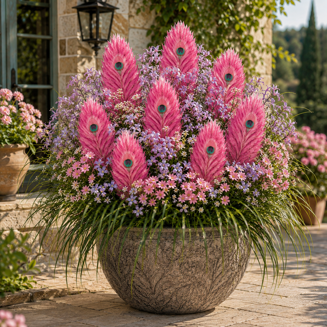 🦚 Rare Peacock Plume Flower Bulbs — Exotic Feather-Like Blooms in Stunning Colors