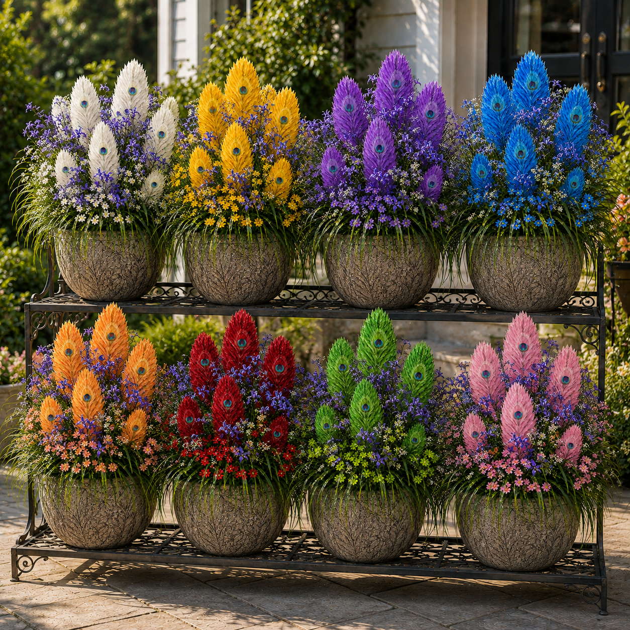 🦚 Rare Peacock Plume Flower Bulbs — Exotic Feather-Like Blooms in Stunning Colors