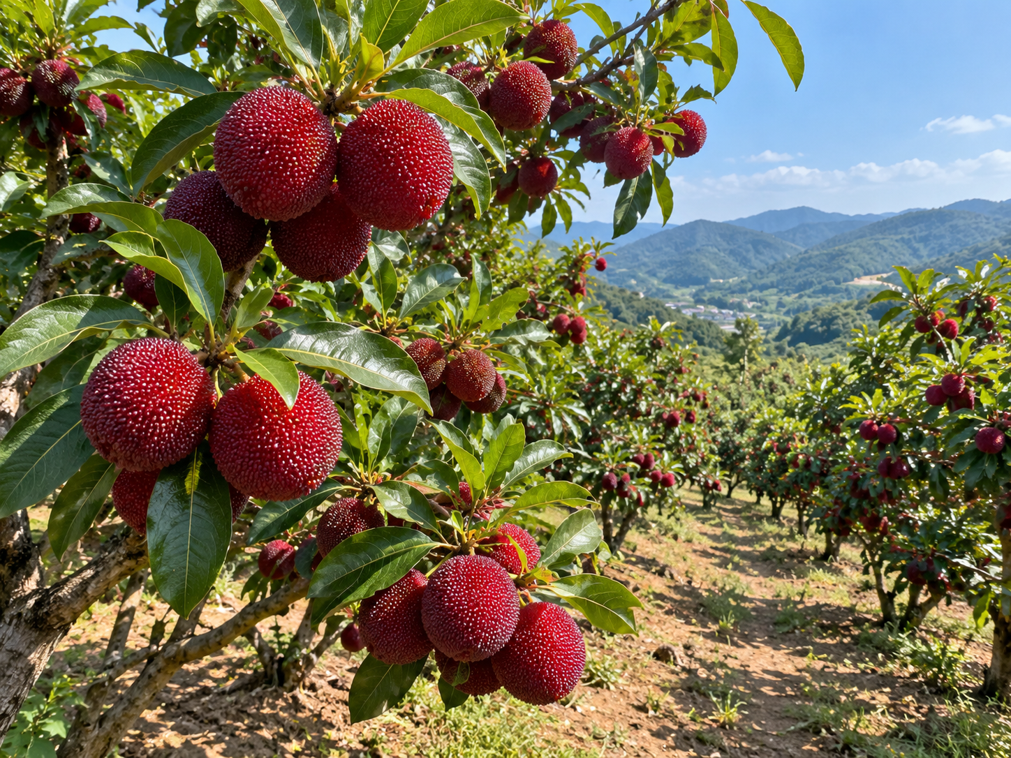 🌱🍒 Giant Red Pearl Bayberry Bulbs – Sweet, Juicy & Extra Large ✨