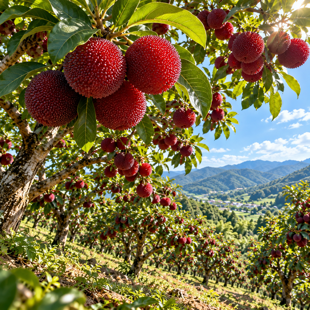 🌱🍒 Giant Red Pearl Bayberry Bulbs – Sweet, Juicy & Extra Large ✨