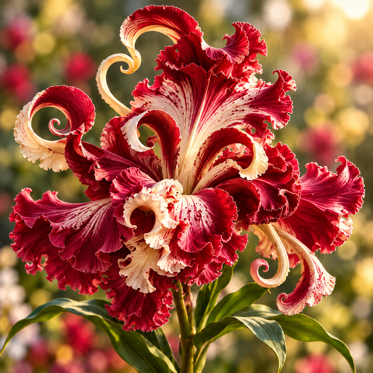 🌸 Royal Ruffle Fantasy Lily Bulbs – Grow in Water or Soil, Giant Ruffled Blooms