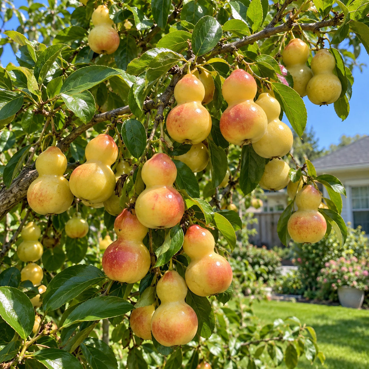 🌿 Rare Gourd Jujube Tree Sapling – Sweet & Crisp Gourd-Shaped Fruit