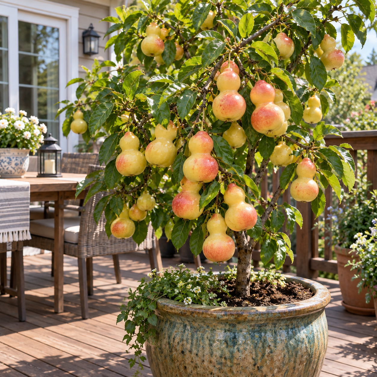 🌿 Rare Gourd Jujube Tree Sapling – Sweet & Crisp Gourd-Shaped Fruit