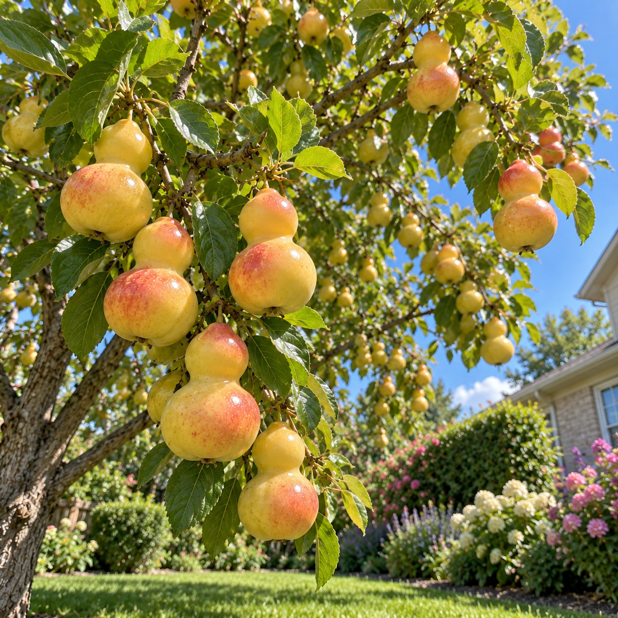 🌿 Rare Gourd Jujube Tree Sapling – Sweet & Crisp Gourd-Shaped Fruit