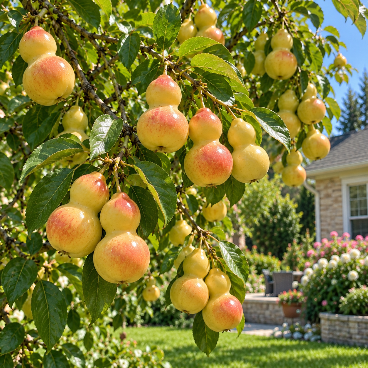 🌿 Rare Gourd Jujube Tree Sapling – Sweet & Crisp Gourd-Shaped Fruit