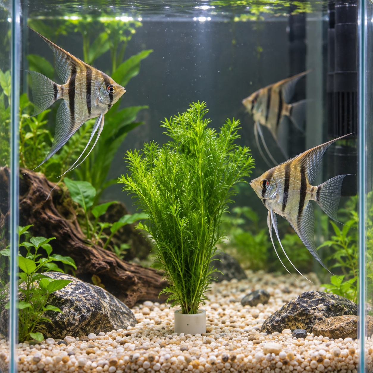 🌿 Emerald Feather Aquatic Grass – Easy-Grow Live Aquarium Plant 🐟