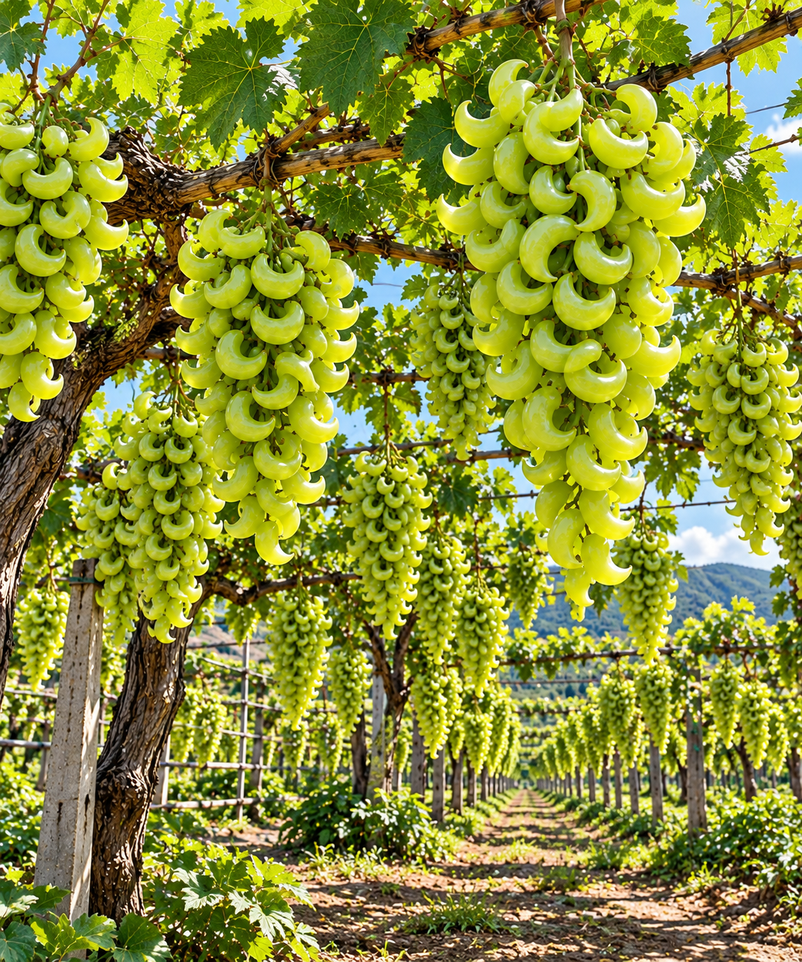 🍇 Rare Crescent Moon Grapes – Grow Stunning Moon-Shaped Grapes at Home!