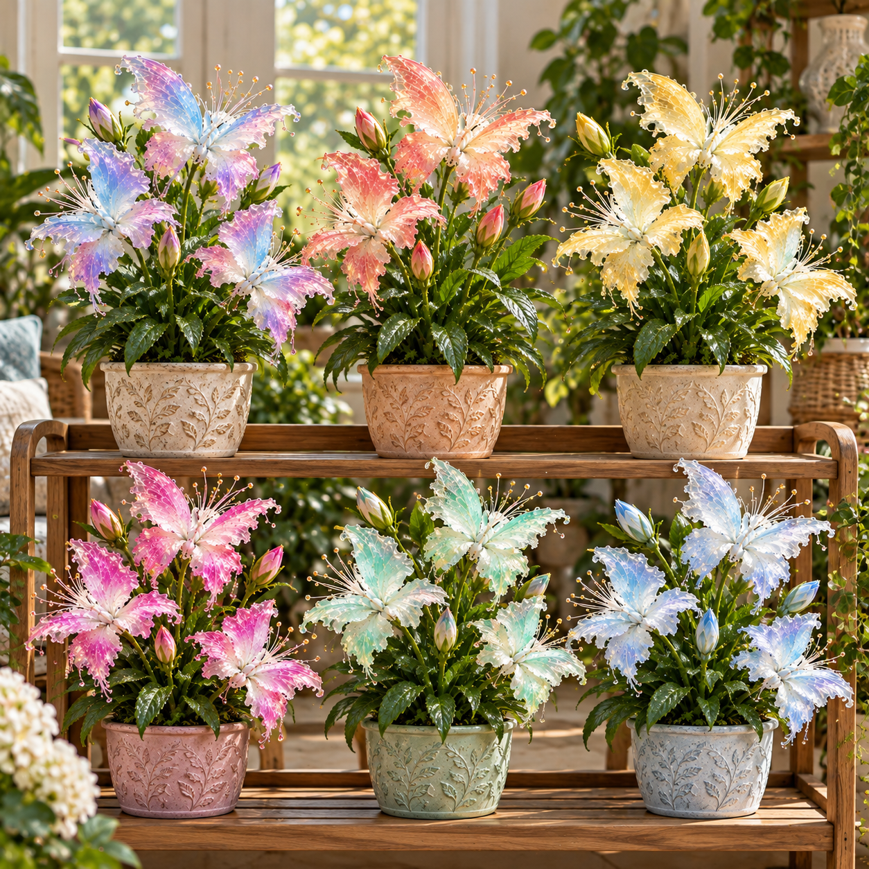 🦋 Rare Crystal Butterfly Lily Bulbs – Grow Magical Butterfly-Shaped Blooms! 🌸