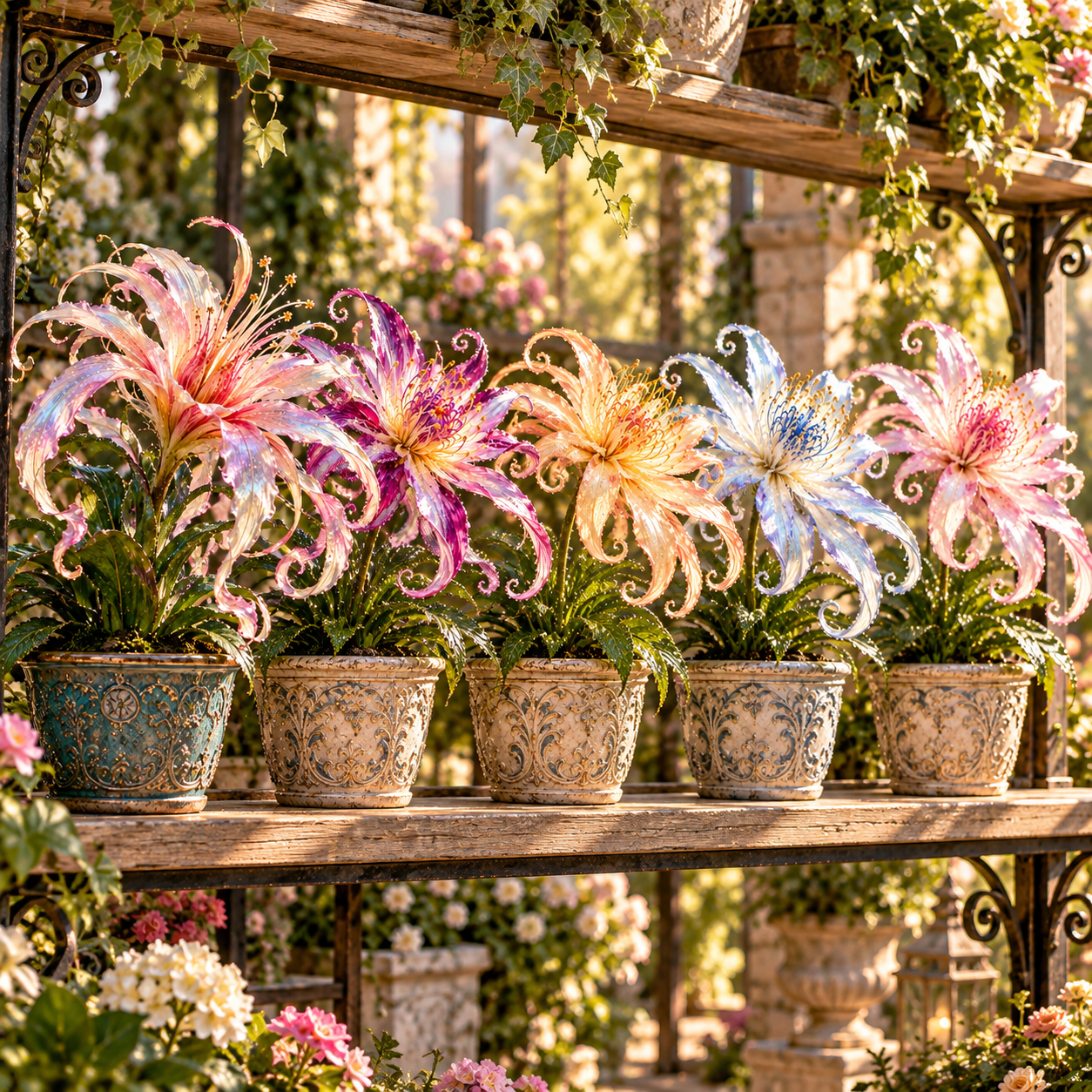🌸 Celestial Ribbon Lily Bulbs – Giant Curled Blooms in Dreamy Colors ✨