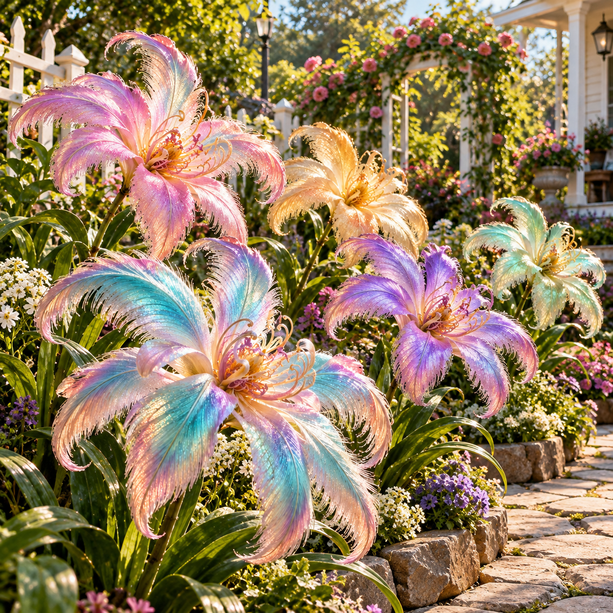 🌸 Iridescent Feather Lily Bulbs – Grow Stunning Feather-Like Blooms!