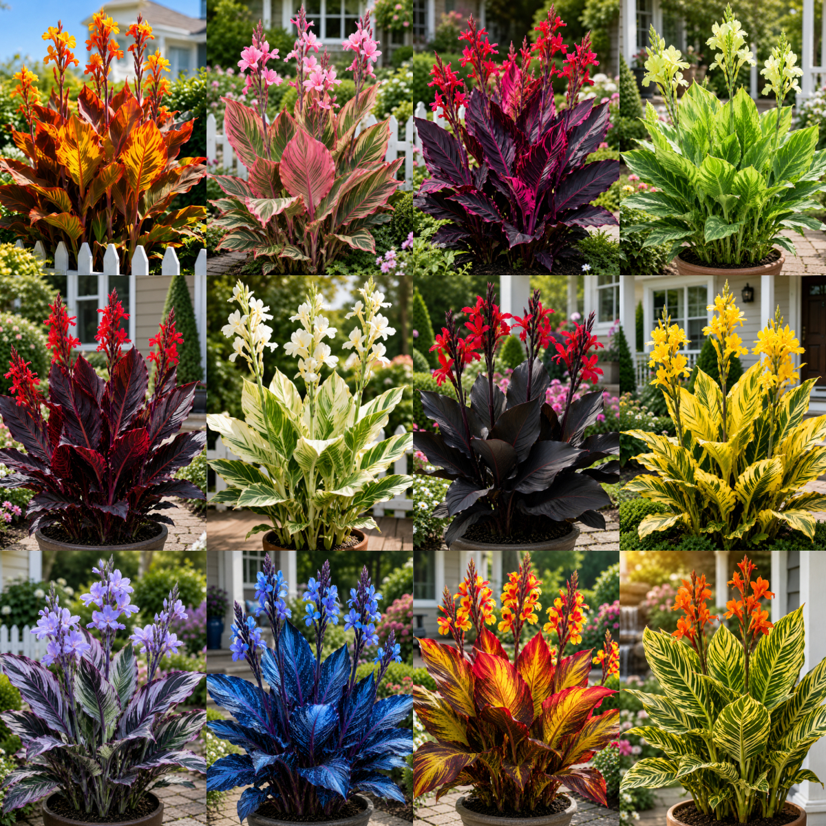 Rare Variegated Canna Lily