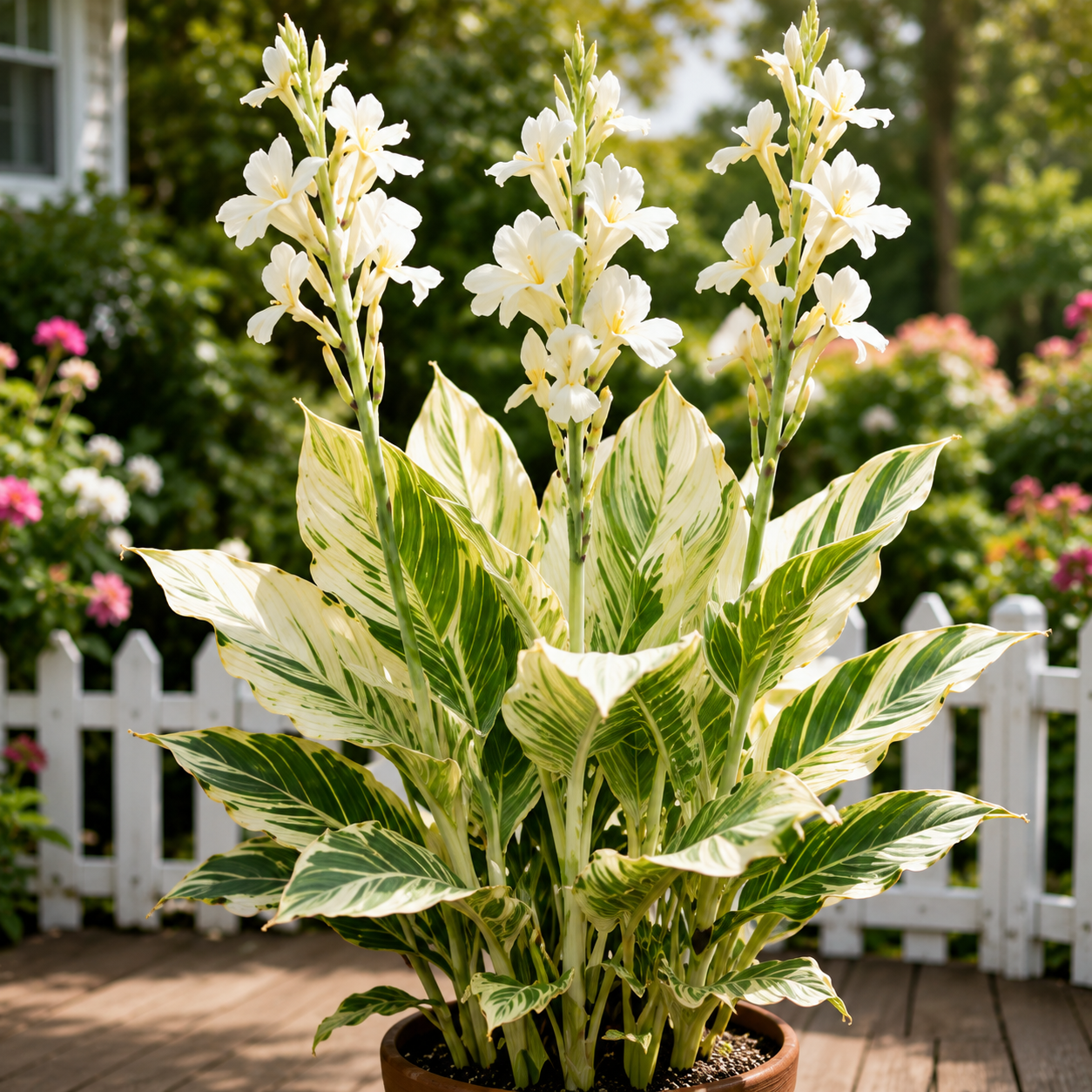 Rare Variegated Canna Lily