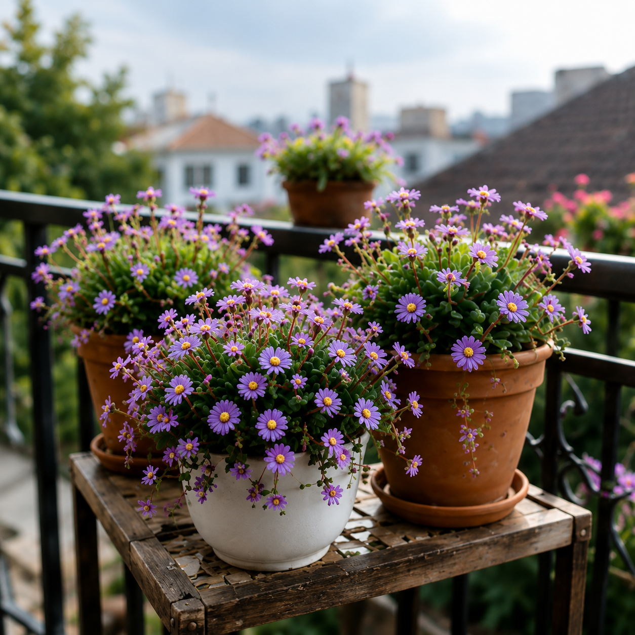 🌸 African Bonsai Succulent – Create a Stunning Waterfall of Purple Blooms