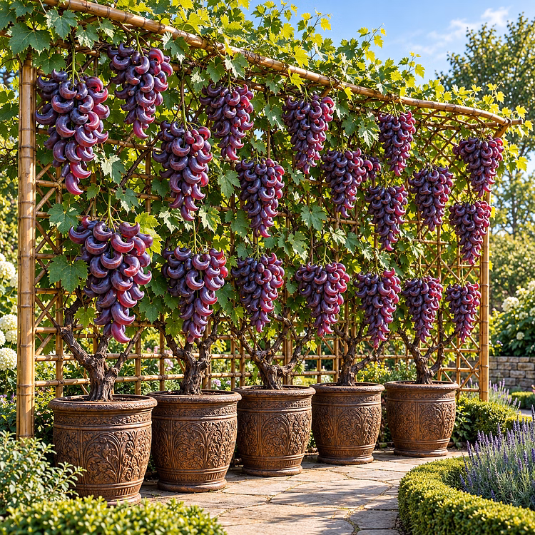 🍇 Rare Crescent Moon Grapes – Grow Stunning Moon-Shaped Grapes at Home!