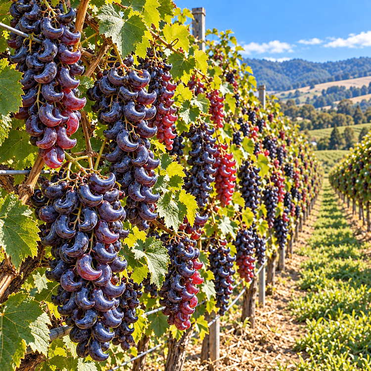 🍇 Rare Crescent Moon Grapes – Grow Stunning Moon-Shaped Grapes at Home!