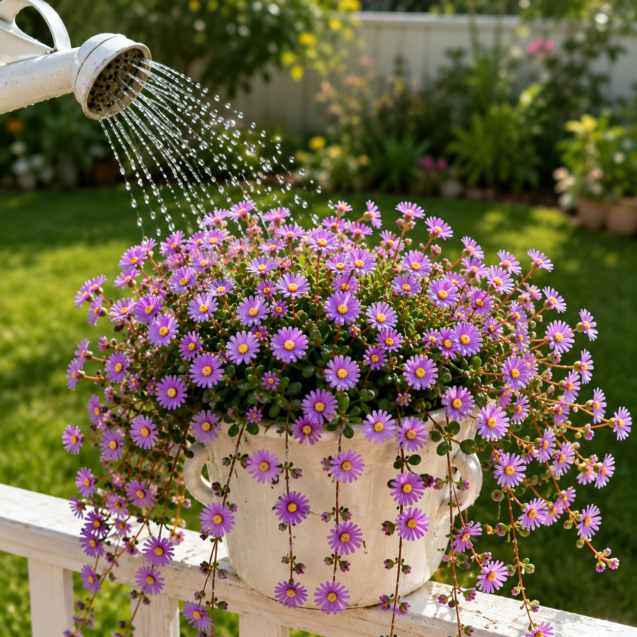 🌸 African Bonsai Succulent – Create a Stunning Waterfall of Purple Blooms