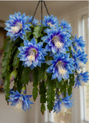 Lantern Flower Cactus Hanging Basket