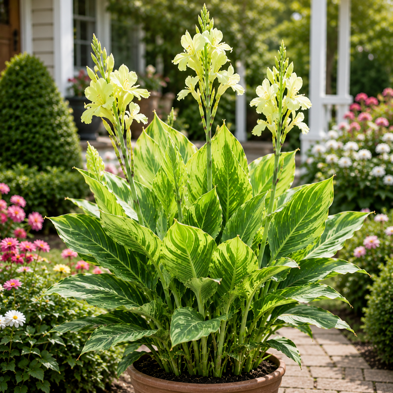 Rare Variegated Canna Lily
