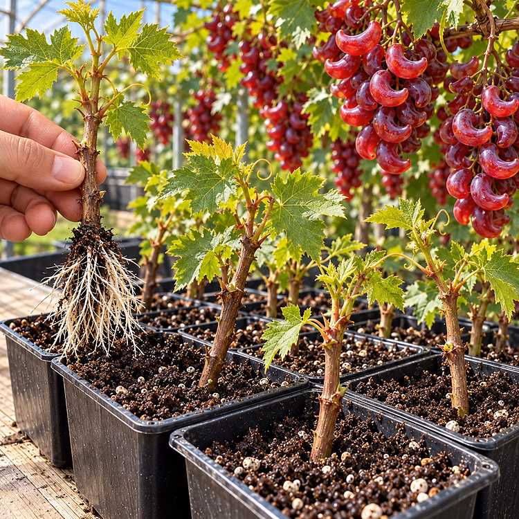 🍇 Rare Crescent Moon Grapes – Grow Stunning Moon-Shaped Grapes at Home!