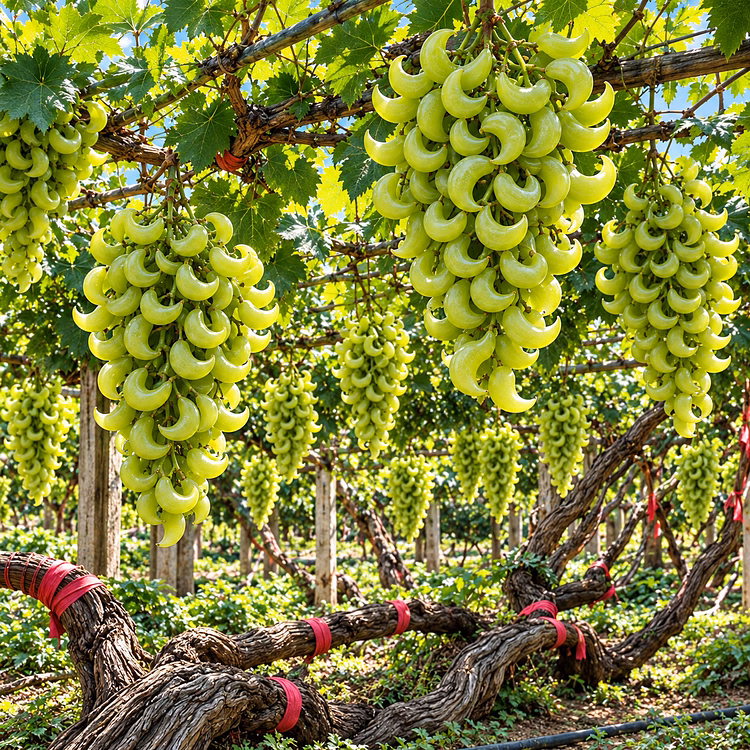 🍇 Rare Crescent Moon Grapes – Grow Stunning Moon-Shaped Grapes at Home!