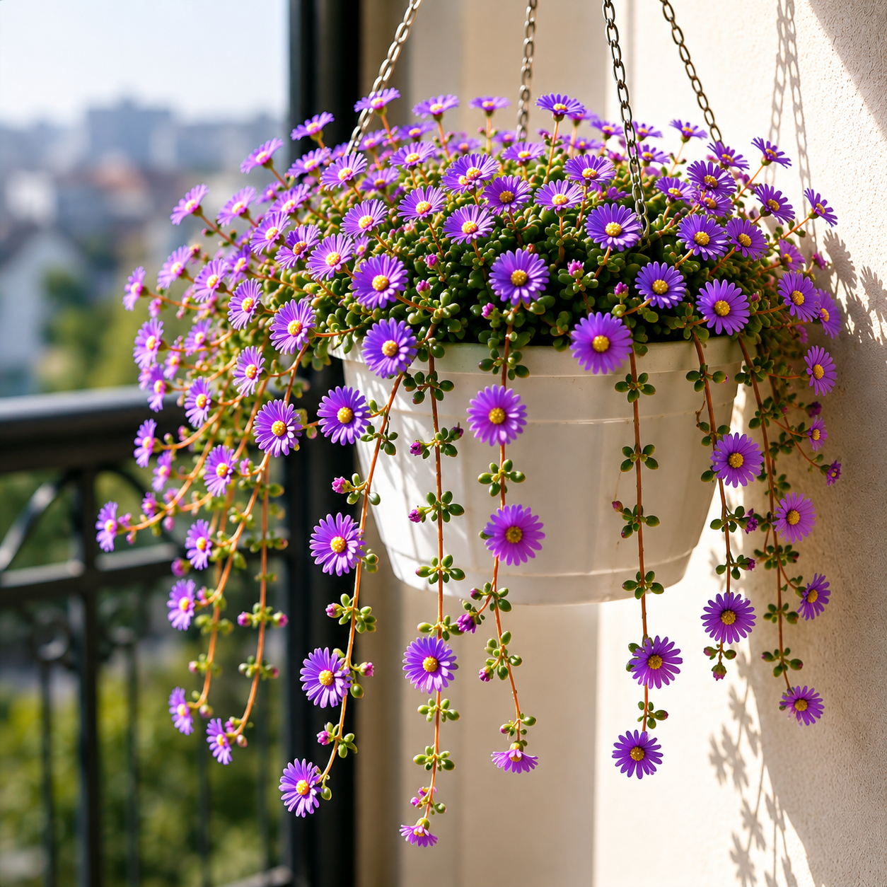 🌸 African Bonsai Succulent – Create a Stunning Waterfall of Purple Blooms
