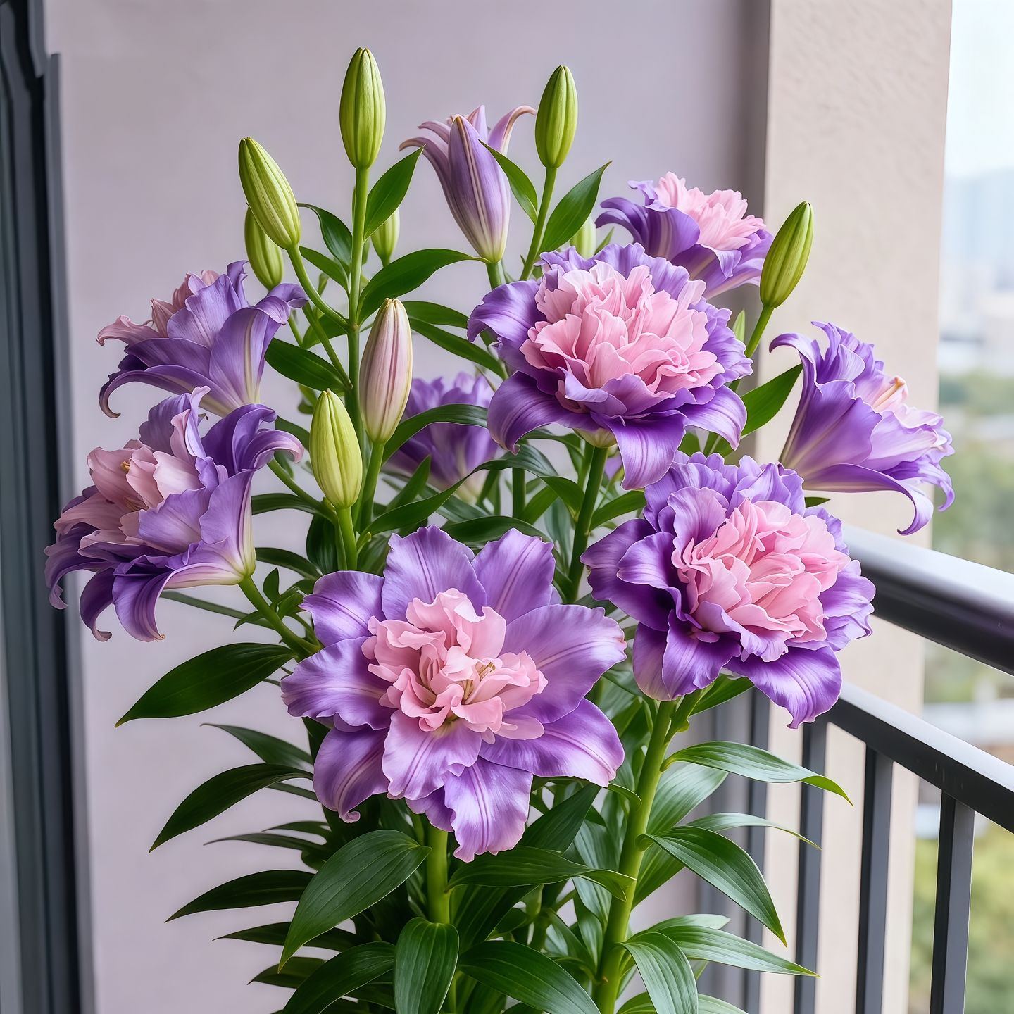 Double-petaled bicolor fragrant lilyBulbs—Fresh and Sweet