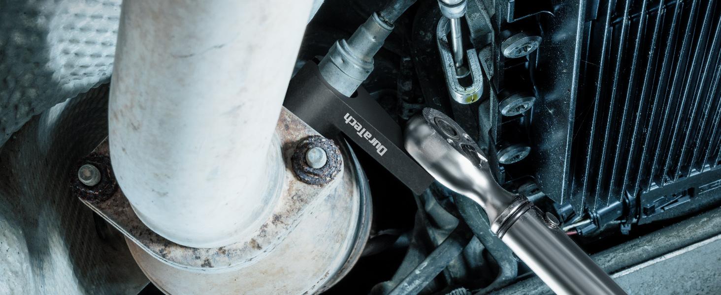 #JumpstartSale DURATECH 7-Pack O2 Oxygen Sensor & Oil Pressure Socket Set, 1/2" 3/8" Drive x 22mm (7/8") 27mm 29mm Oxygen Socket Wrench, O2 Sensor Remover Removal Tool