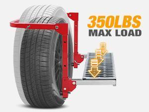 Nilight Folding Heavy Duty Tire Step for Truck SUV and RV, Non-Slip Steel Surface, Adjustable to Fit Tire from 10&rdquo; to 15&rdquo; Rated up to 350 Lbs,Easy to Install and Adjust Red