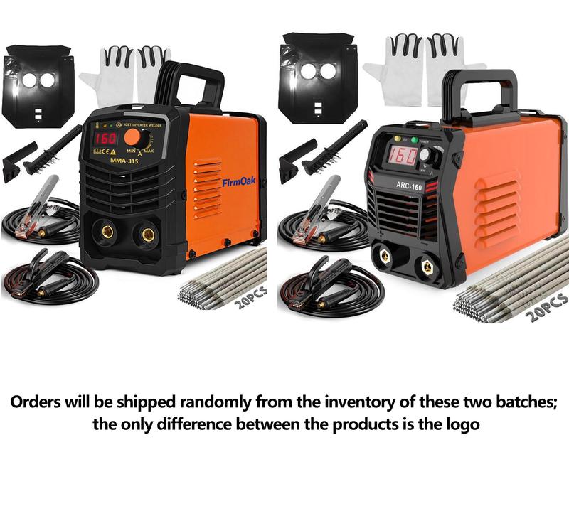 FirmOak MMA-315 110V Mini Welder Portable Stick Welder with Hot Start Arc Force Anti-Stick IGBT Inverter Supports E6013/E6011/E7018 Rods Ideal for Home Use & DIY Gift