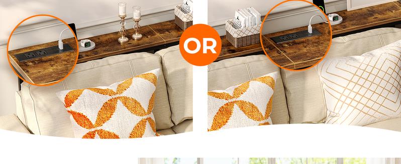 SUPERJARE 78.7 Inch Console Table with Outlet, Sofa Table with Charging Station, Narrow Hallway Entryway Table, Behind Couch Table, for Living Room SUPERJARE 78.7 Inch Console Table with Outlet, Sofa Table with Charging Station, Narrow Hallway Entryway Table, Behind Couch Table, for Living Room