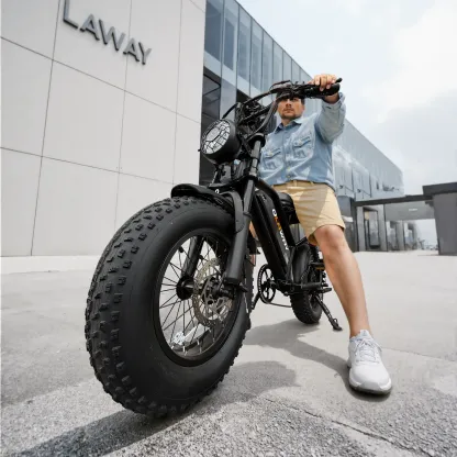 Bicicleta eléctrica, equipada con cuadro de acero de alto carbono, sistema de suspensión completa, velocidad máxima de 25 mph, 48 V 648 Wh, autonomía con asistencia al pedaleo de 30 a 70 millas, neumáticos todoterreno de 16 pulgadas. Motocicleta todoterre