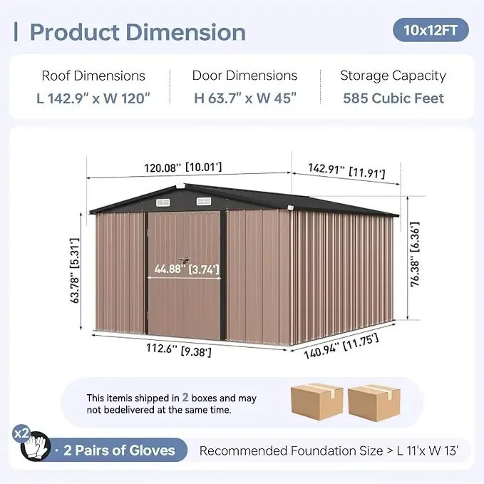 [Deal] Aoxun Outdoor Metal Storage Shed with Base, Lockable Door & Sloped Roof, Weather-Resistant Utility Shed for Garden, Patio & Backyard Astronaut Nebula   Star