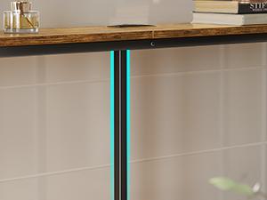 SUPERJARE 78.7 Inch Console Table with Outlet, Sofa Table with Charging Station, Narrow Hallway Entryway Table, Behind Couch Table, for Living Room SUPERJARE 78.7 Inch Console Table with Outlet, Sofa Table with Charging Station, Narrow Hallway Entryway Table, Behind Couch Table, for Living Room