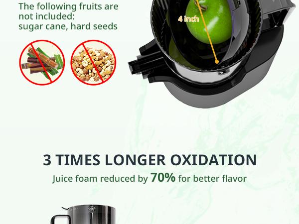 【TikTokShopBlackFriday】Cold Press Juicer with Wide Feed Chute, Quiet Slow Masticating Juice Extractor for Fruits & Vegetables, High Juice Yield, Easy Clean, BPA-Free, Anti-Drip, Grey/Silver 【TikTokShopBlackFriday】Cold Press Juicer with Wide Feed Chute, Quiet Slow Masticating Juice Extractor for Fruits & Vegetables, High Juice Yield, Easy Clean, BPA-Free, Anti-Drip, Grey/Silver