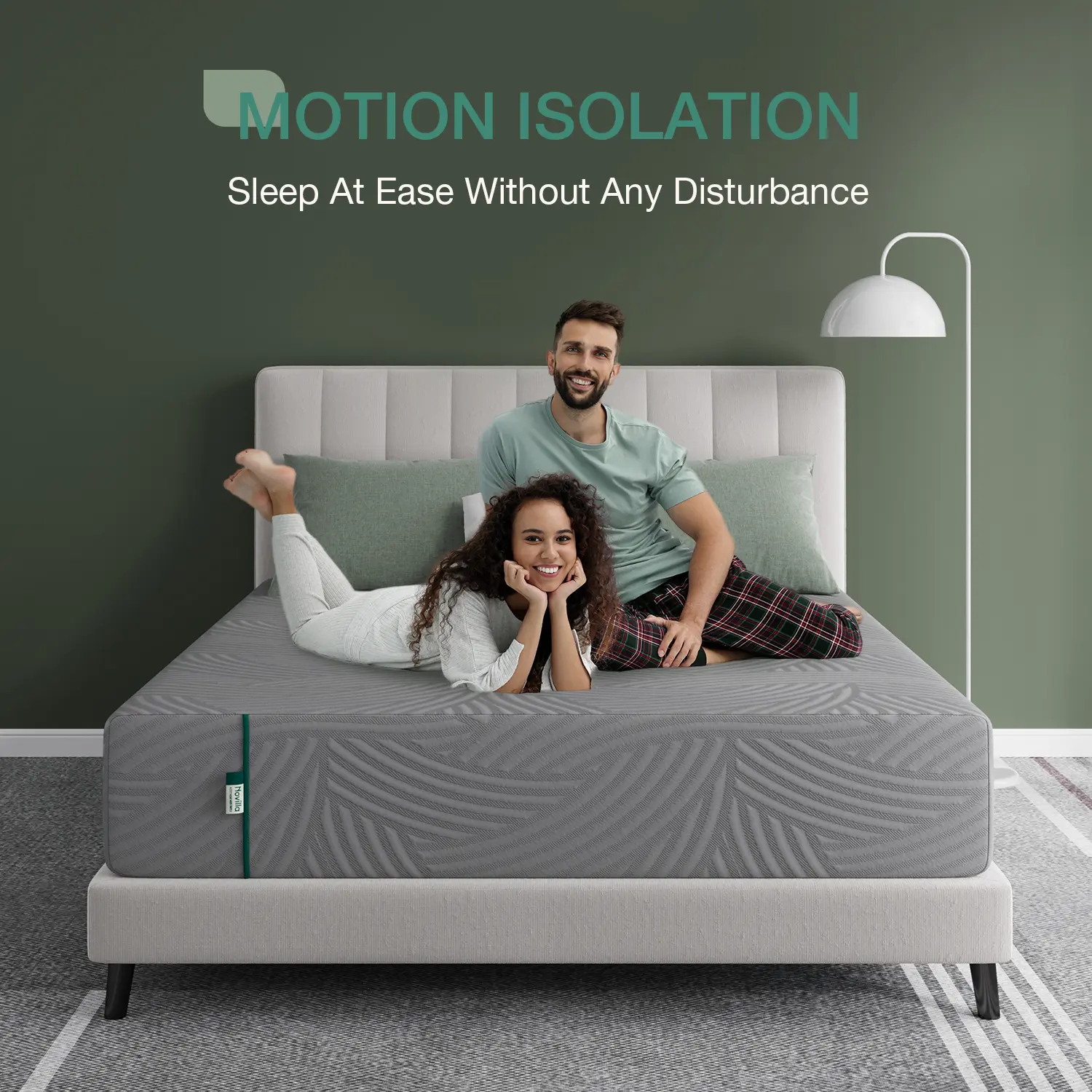 Colchón de espuma viscoelástica sin fibra de vidrio, con gel refrescante, en caja, firmeza media, funda lavable, tamaño Queen/King, 25,4 cm, 30,5 cm.