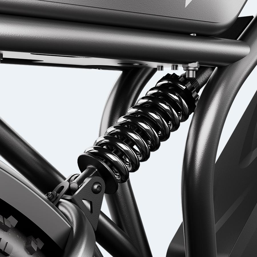 R9 Electric Bike 1500W Dual Battery | Up to 120 Miles Range | 20"x4.0 Fat Tires | 7-Speed, LCD Display, Front Suspension | Adult Ebike