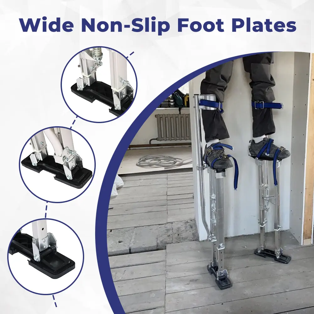 Zancos para paneles de yeso de 15 a 48 pulgadas de findmall, zancos de aluminio ajustables para pintar o limpiar.