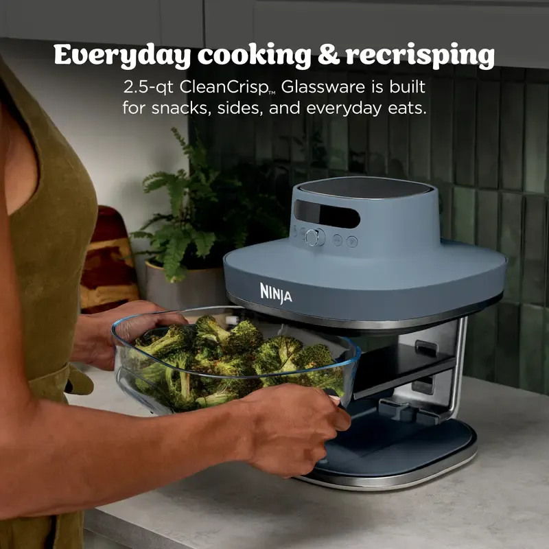 Freidora de aire de encimera con recipiente de vidrio Ninja Crispi Pro 6 en 1 - AS101