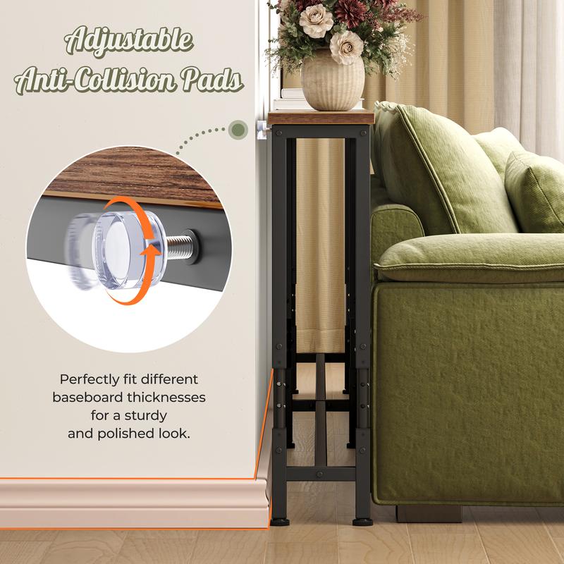 SUPERJARE 78.7 Inch Console Table with Outlet, Sofa Table with Charging Station, Narrow Hallway Entryway Table, Behind Couch Table, for Living Room SUPERJARE 78.7 Inch Console Table with Outlet, Sofa Table with Charging Station, Narrow Hallway Entryway Table, Behind Couch Table, for Living Room
