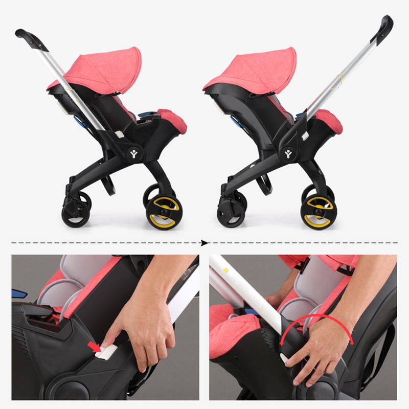 High-view stroller All In One  Convertible Baby Stroller Without Latch Base  baby carriage- Toddler Stroller With Reversible Stroller Seat