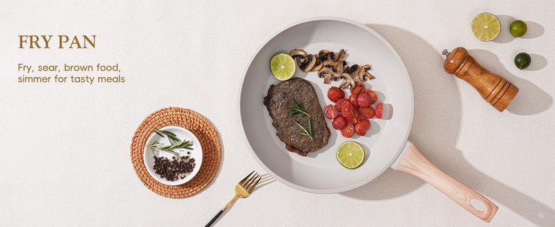 SODAY Pots and Pans Set Non Stick, 12Pcs Kitchen Cookware Sets Non-toxic Healthy Nonstick Kitchen Cooking Set with Frying Pans, Saucepans,Glass lid,Kitchenware,stock up on specials,New Year Sale Aluminium Durable Bakelite Handle SODAY Pots and Pans Set Non Stick, 12Pcs Kitchen Cookware Sets Non-toxic Healthy Nonstick Kitchen Cooking Set with Frying Pans, Saucepans,Glass lid,Kitchenware,stock up on specials,New Year Sale Aluminium Durable Bakelite Handle