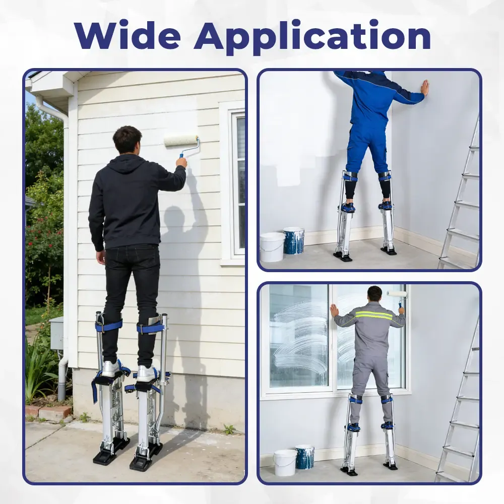 Zancos para paneles de yeso de 15 a 48 pulgadas de findmall, zancos de aluminio ajustables para pintar o limpiar.