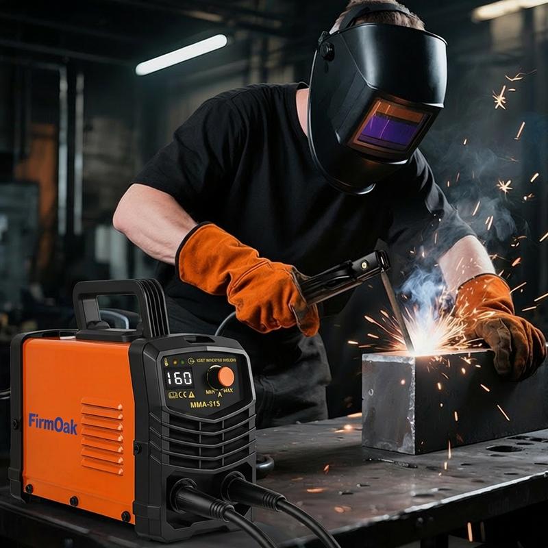 MMA-315 110V Mini Welder Portable Stick Welder with Hot Start Arc Force Anti-Stick IGBT Inverter Supports E6013/E6011/E7018 Rods Ideal for Home Use & DIY Gift