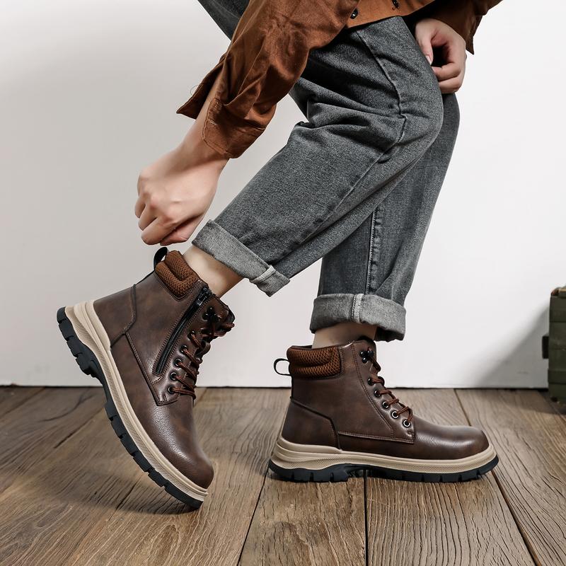 Safety Shoes Men Work Sneakers Indestructible Shoes Puncture-Proof Protective Shoes Work Boots High Top Waterproof boots Construction Work Shoes Anti-slip wear resistant Construction Work & Daily Wear