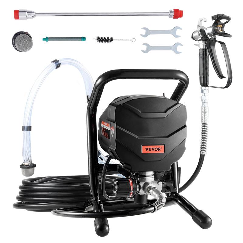 Rociador de Pintura Airless VEVOR – 3000 PSI, 650W, Eléctrico y Eficiente, Para Interiores, Exteriores, Muebles y Cercas – Portátil con Acabado Fino y Uniforme