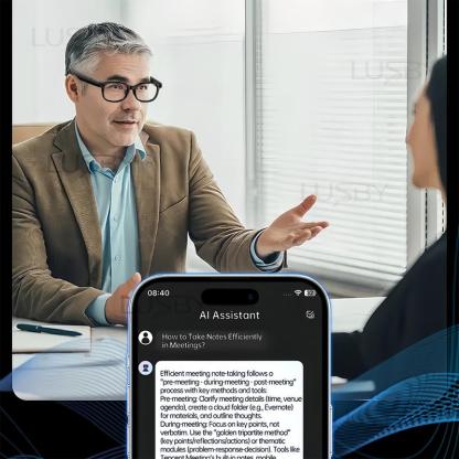 Gafas Inteligentes con Cámara AI – Lentes Fotocromáticos 8MP, Grabación de Video, Traducción en Tiempo Real en 160+ Idiomas, Bluetooth, Control Táctil, Protección UV, Ideales para Viajes y Uso al Aire Libre